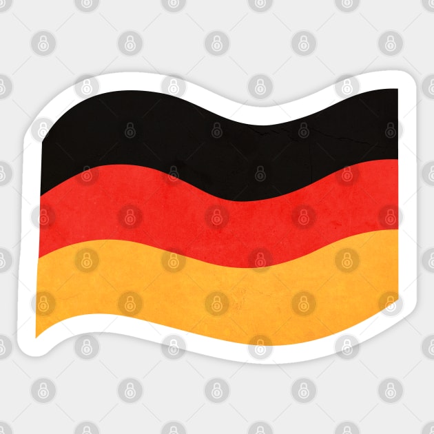 The flag of Germany Sticker by Purrfect